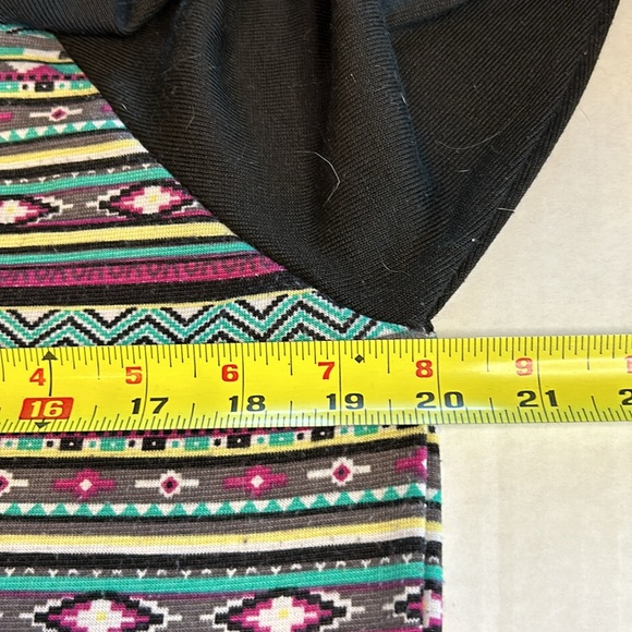 3/$25 Roper Multi Aztec Print Scoop Neck Western Cowgirl L/S T Shirt. Size L - Picture 8 of 10